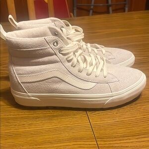 Vans Women's High-Top Sneakers in Light Cream